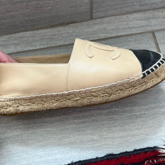 Chanel espadrilles lamb skin leather - Picture 3 of 16